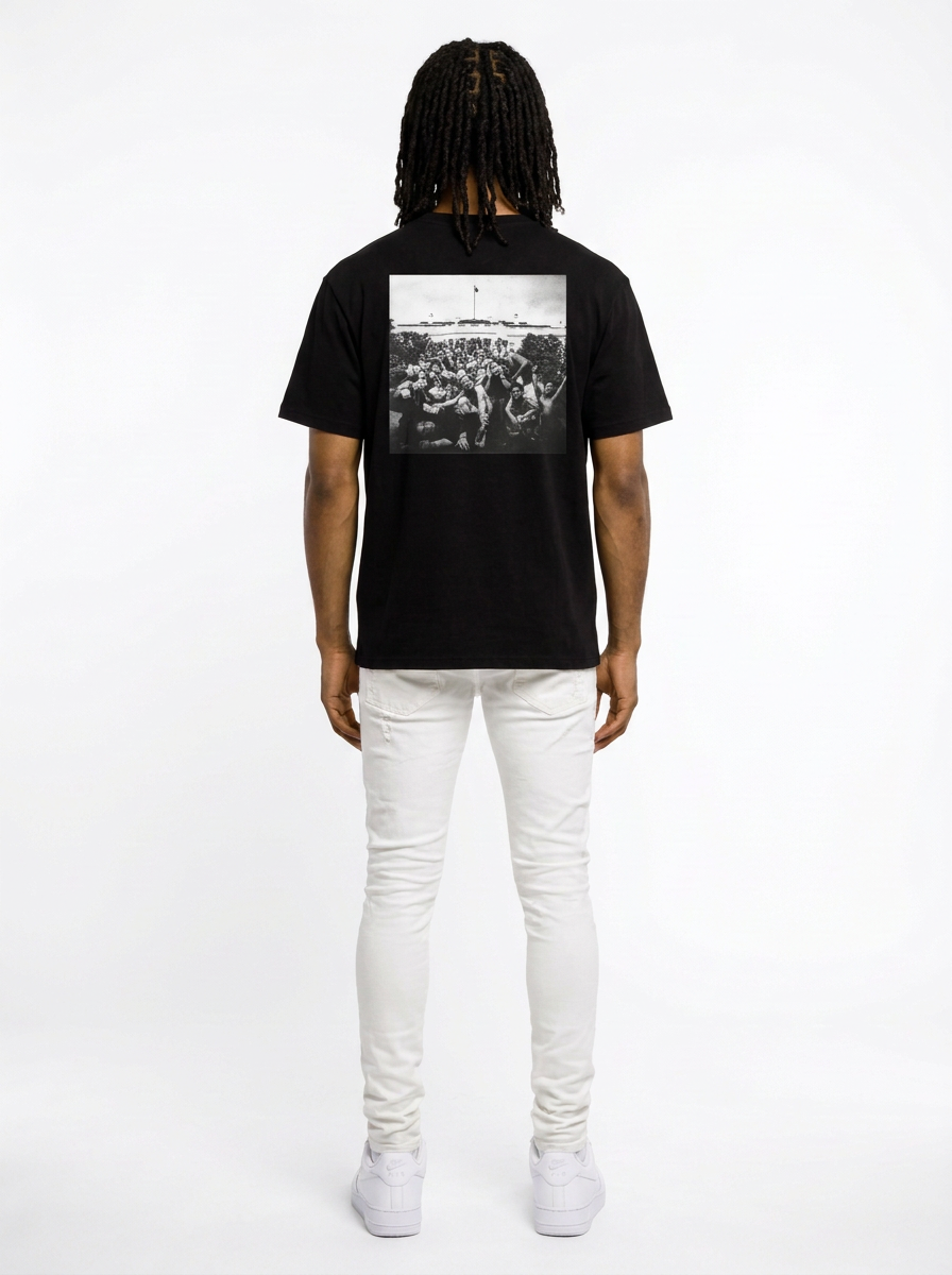 Ripped Rhinestone Jean - White