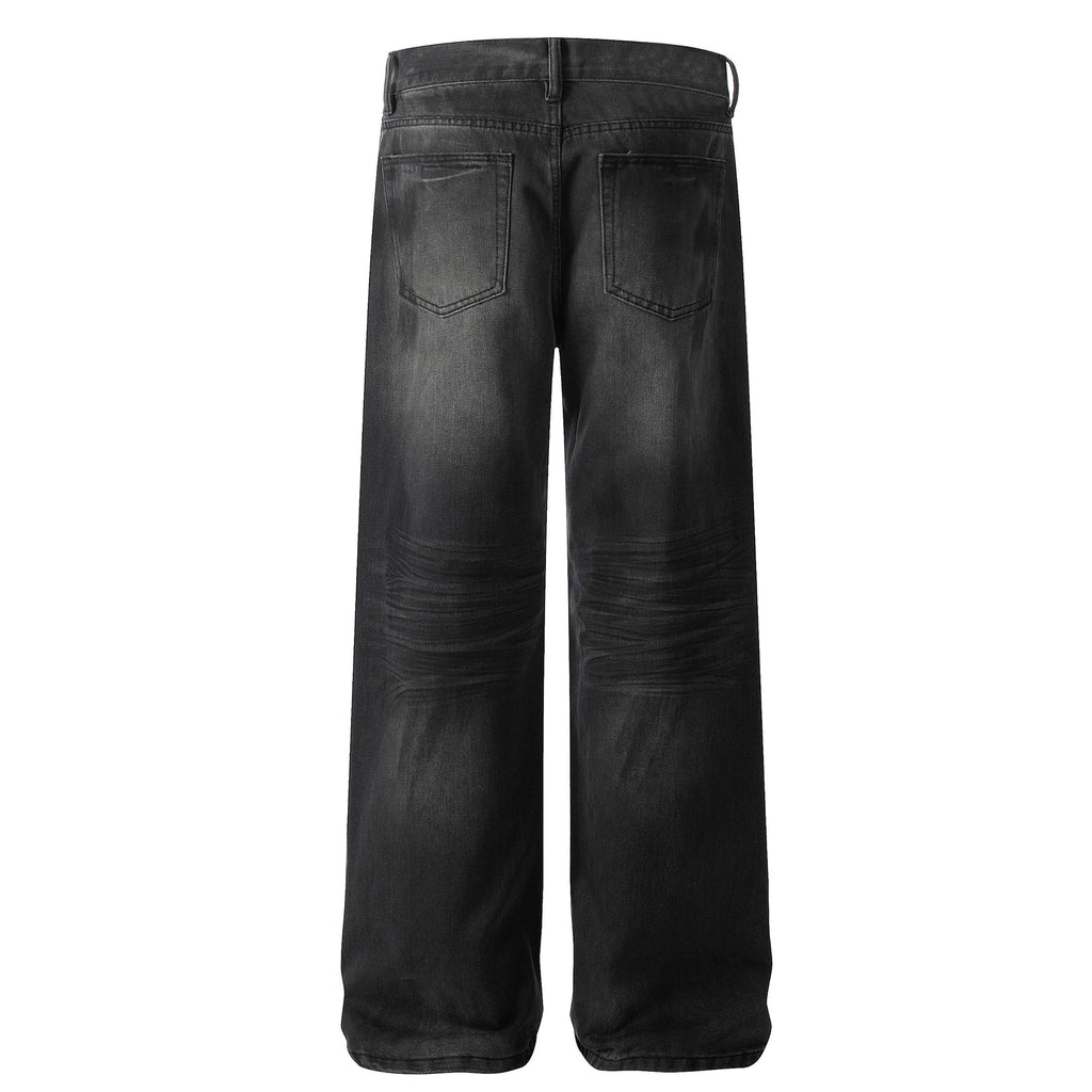 Straight Baggy Denim Jean - Black