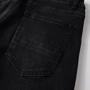 Ripped Panelled Patched Jean - Black