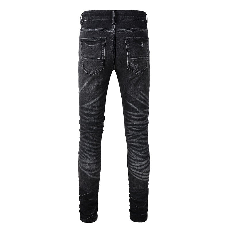ICE & TECHNO SHIRRING DENIM （BLACK) Polar Skate Co. Big Boy Jeans Silver Black SP24 - Orchard