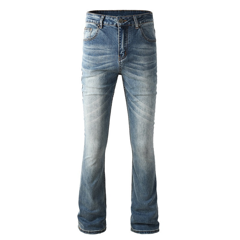 Flared Denim Jean - Washed Blue