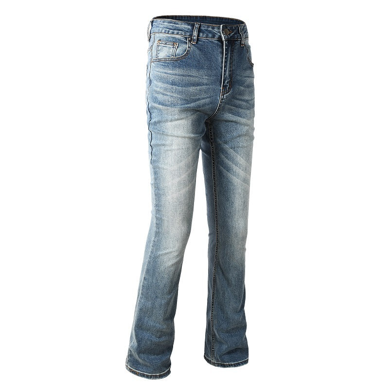 Flared Denim Jean - Washed Blue