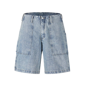 Vintage Carpenter Denim Shorts - Blue Wash