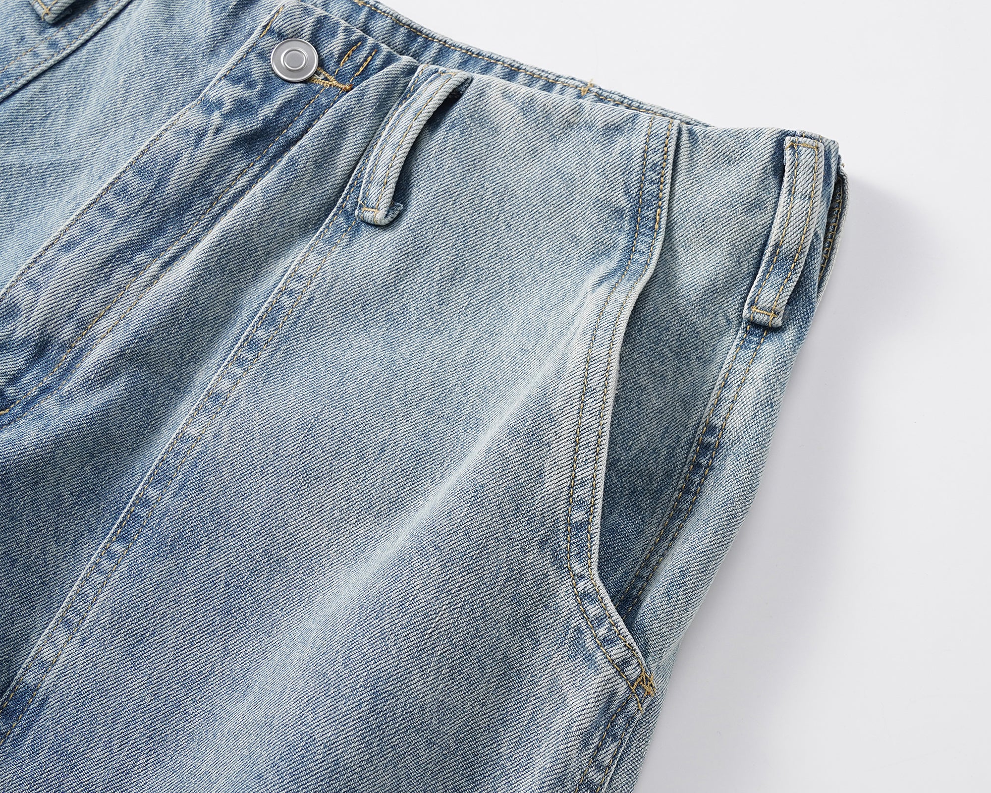 Vintage Carpenter Denim Shorts - Blue Wash