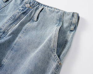Vintage Carpenter Denim Shorts - Blue Wash