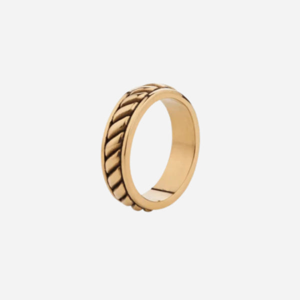 Heritage Rope Gold Ring