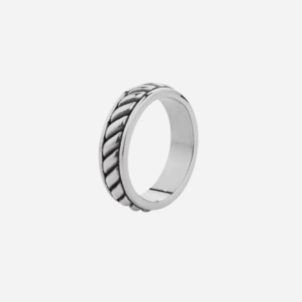 Heritage Rope Silver Ring