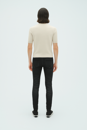 Repaired Rhinestone Jean - Black