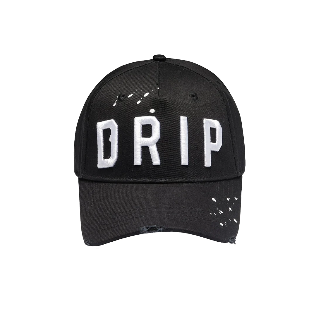 Distressed "DRIP" Embroidered Trucker Cap - SAINT JAXON