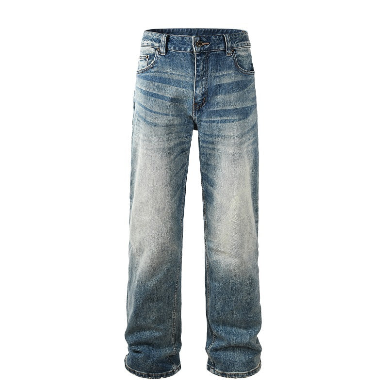 Straight Baggy Denim Jean - Light Blue