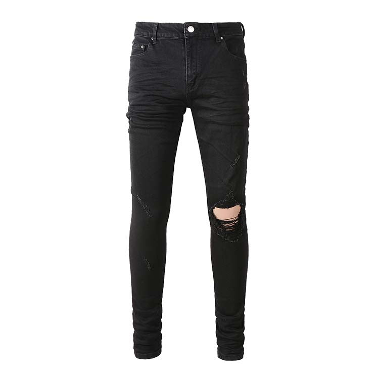 Essential Ripped Denim Jean - Black