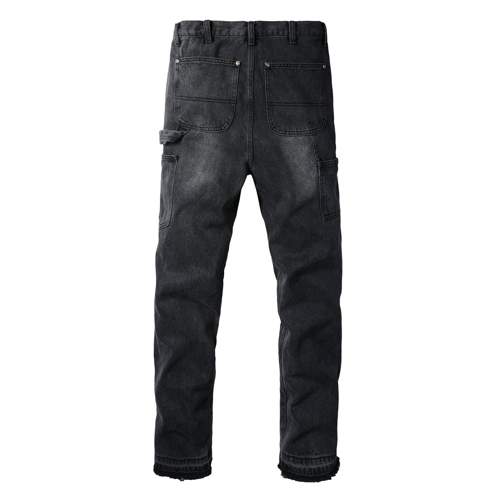 Cargo Carpenter Denim Jean - Washed Black