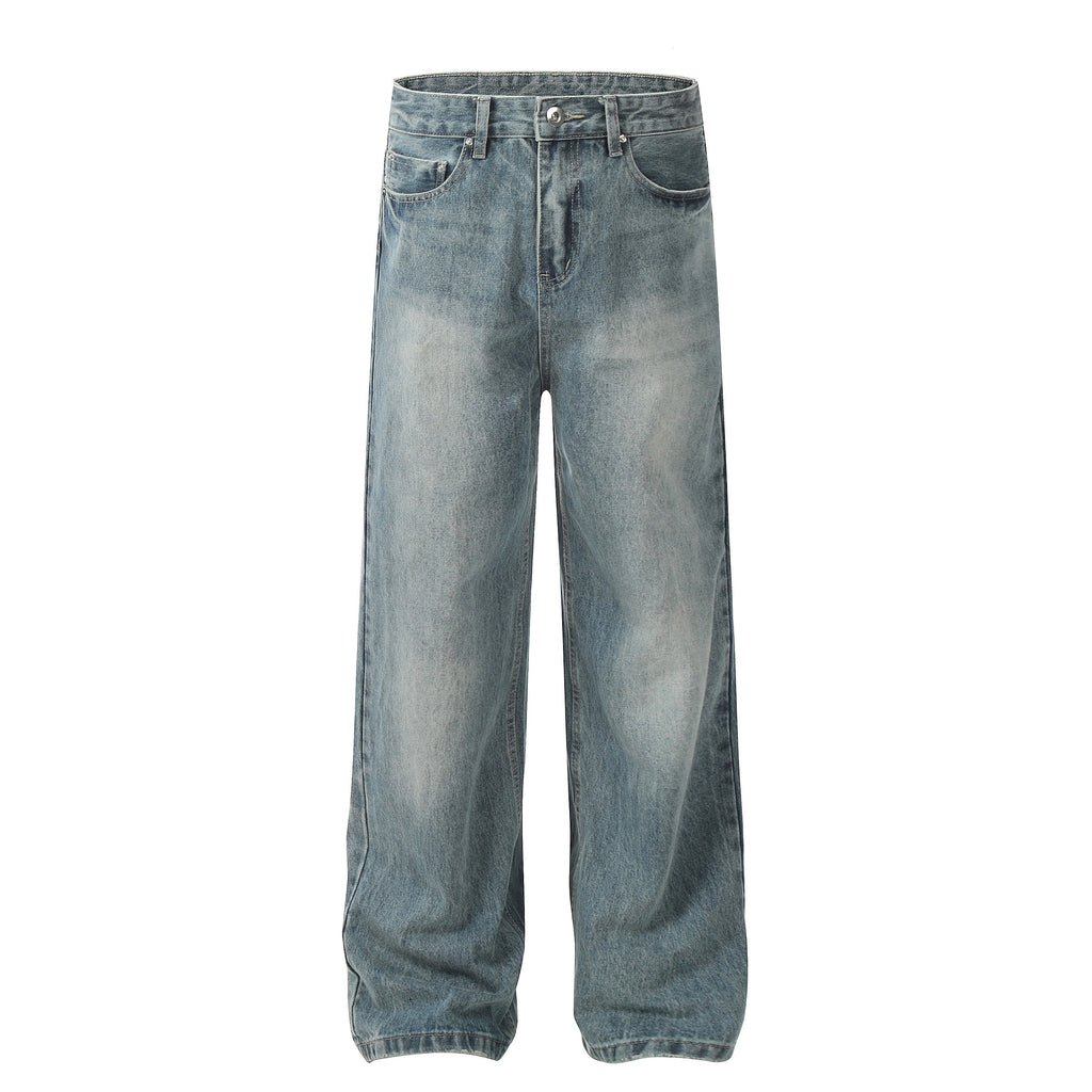 Straight Baggy Denim Jean - Blue