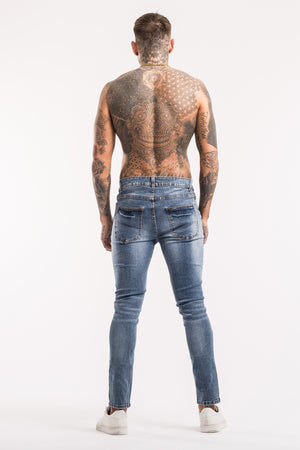 Slim Fit Essential Jeans - Blue - SAINT JAXON