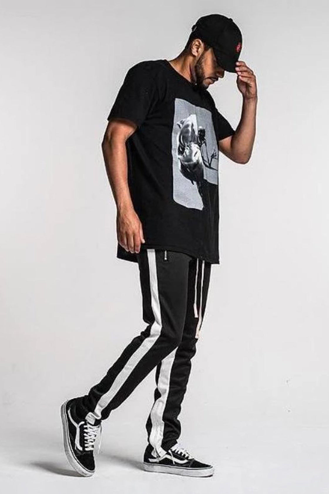 FEAR OF GOD Double Stripe Track Pants Black/White - Fifth Collection Men's  - US