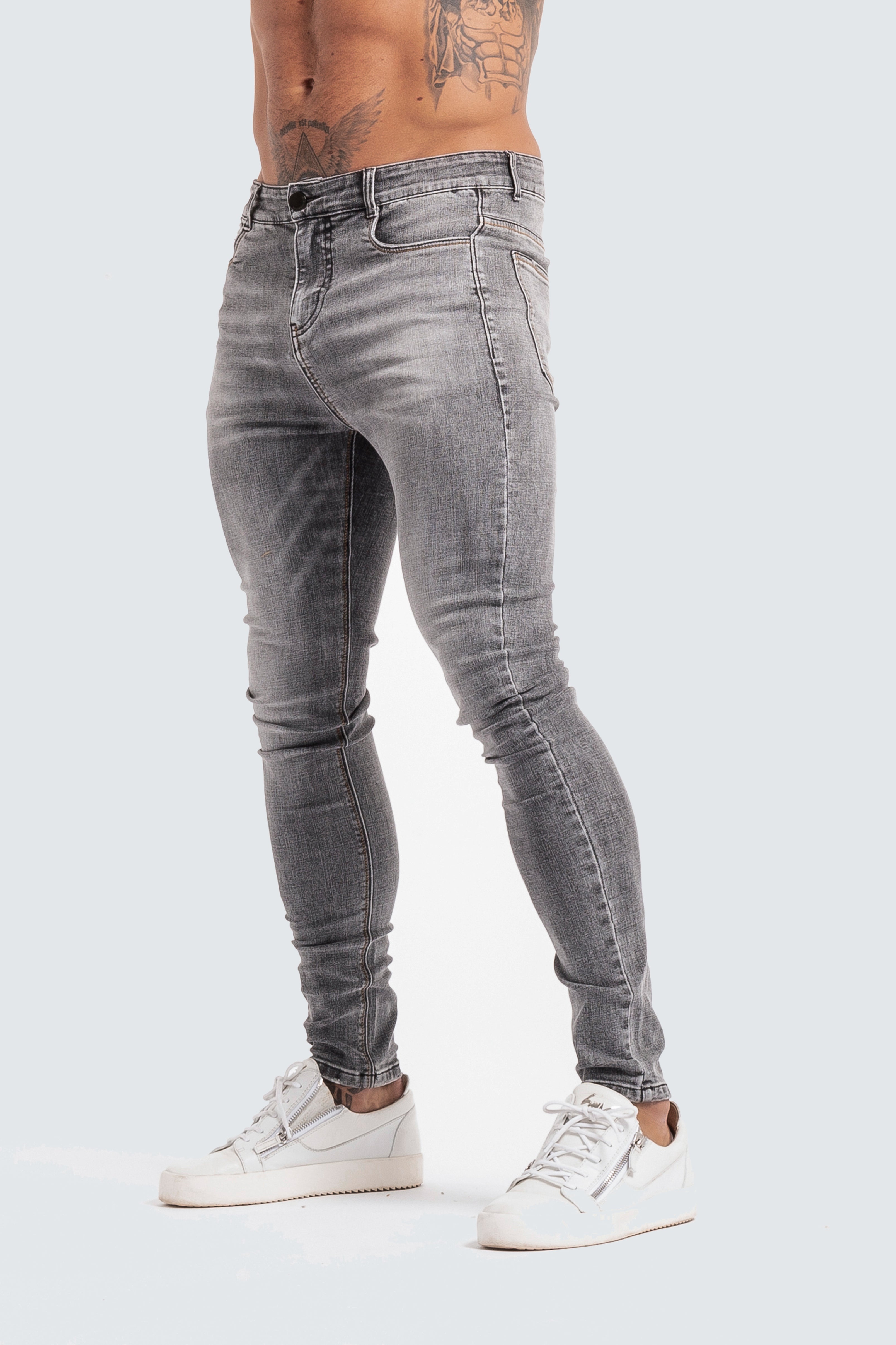 Skinny 'Essential' Jeans - Pewter Grey - SVPPLY. STUDIOS 