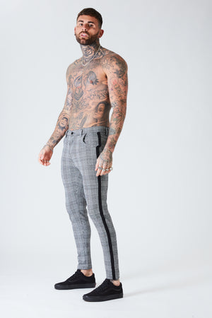 check-print skinny-leg trousers | PT Torino | Eraldo.com